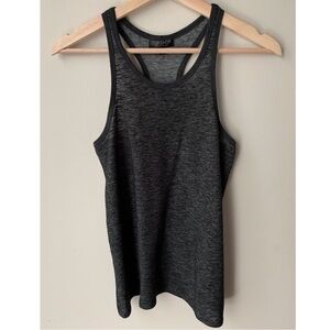 Topshop • 4 • Scoop Neck Racerback Heather Grey Tank Top